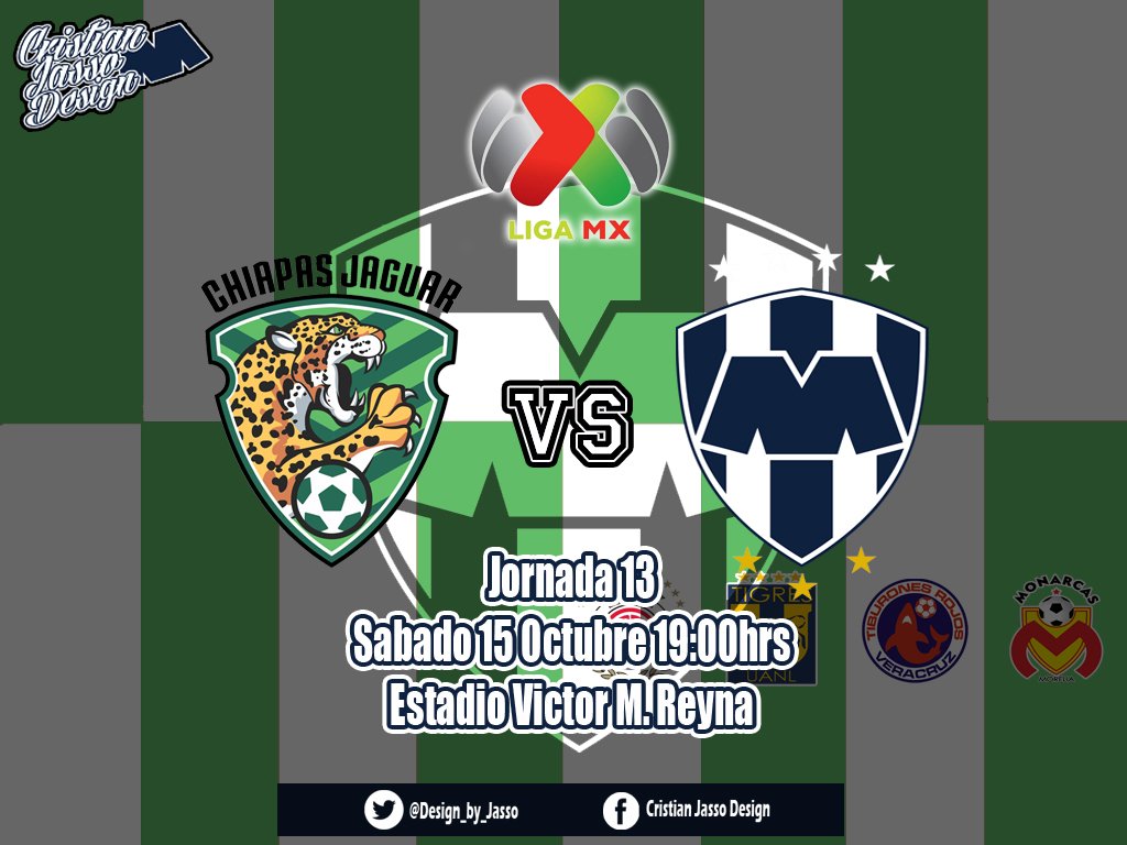 Design_by_Jasso's tweet photo. 🏆 J13 Liga MX
⚽ @Chiapas_FC vs @Rayados 
📆 Oct 15
🕔 17:00hrs
📺 Sky
📍 Estadio Victor M.Reyna 
#VamosRayados 💪 https://t.co/btZfOaWAAf