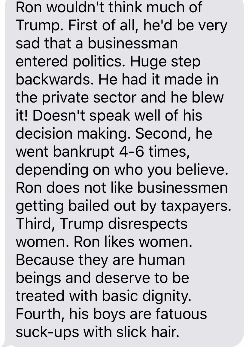 Nick_Offerman's tweet image. I am frequently asked how Ron Swanson would weigh in on this election. I was able to contact a source close to Ron and here is the result:
