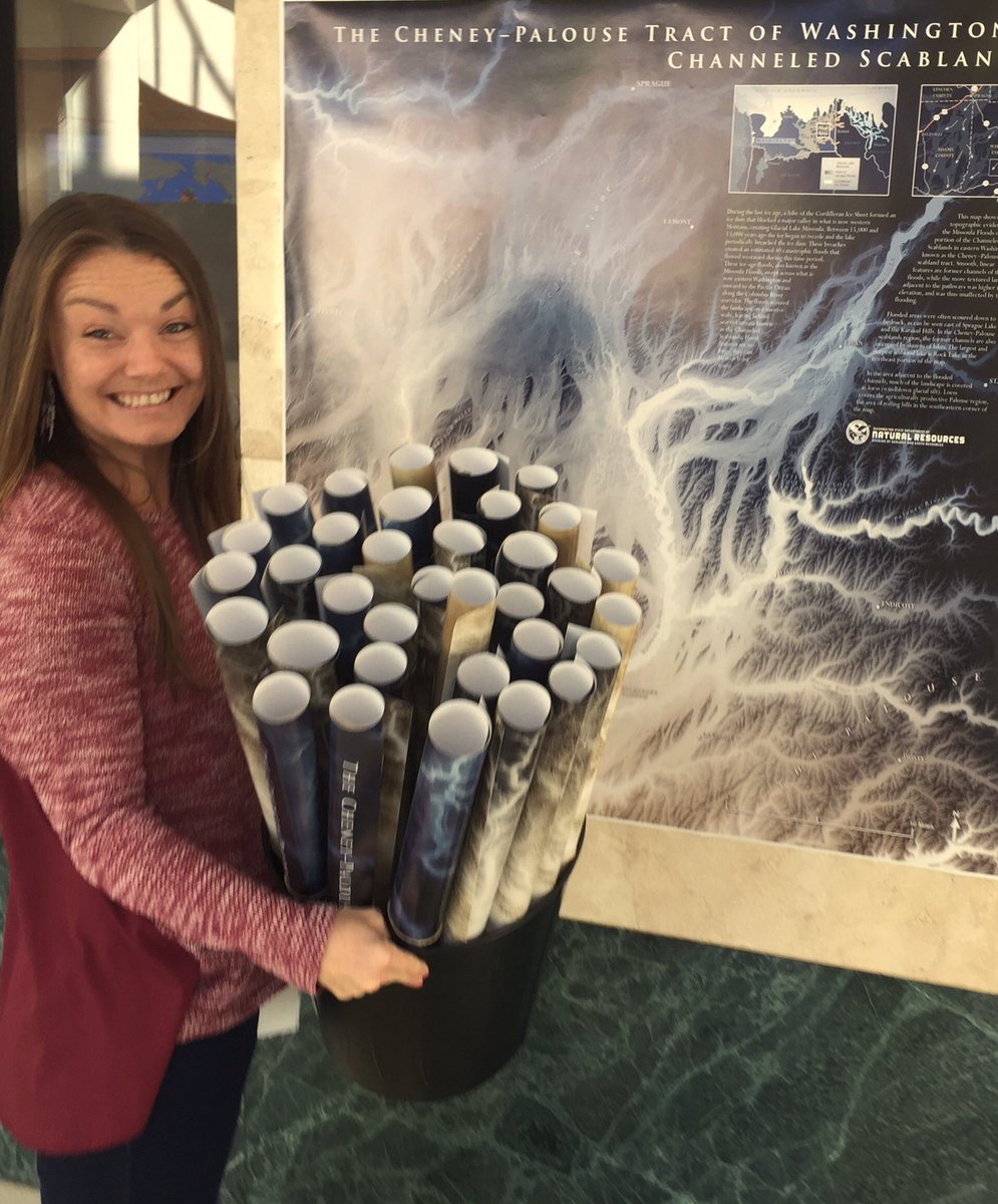 waDNR's tweet image. It's #GeologicMapDay and we've got 'em by the bucketful! Come pick some up, or view them online: dnr.wa.gov/geologyportal #GeologyRocks