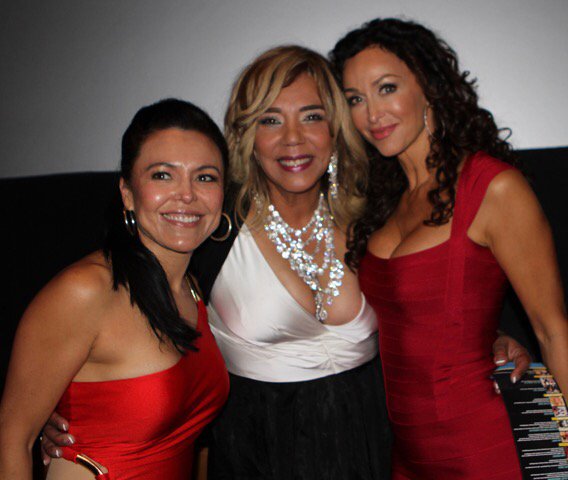 kikimelendez's tweet photo. Last night was a smashing success! Love my lovely ladies #LHFilmsUpfronts @milossofia @SandraSantiago_ https://t.co/UzbRHHVRF5