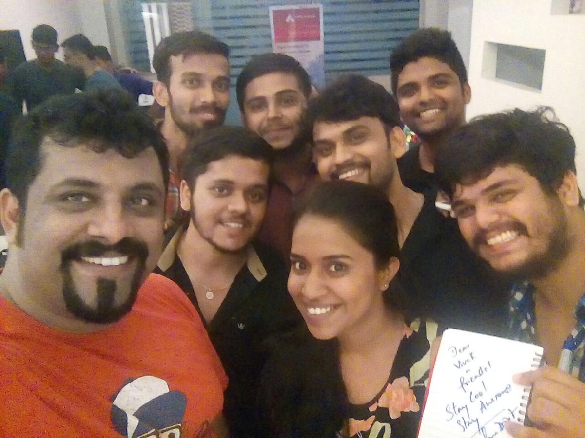 rotaractsuncity's tweet photo. And thats what Rotaract does for us! 
One project in past made us meet @Raghu_Dixit Sir. 
#Raghudixit #Rotaraction https://t.co/3qlcDT8aXK