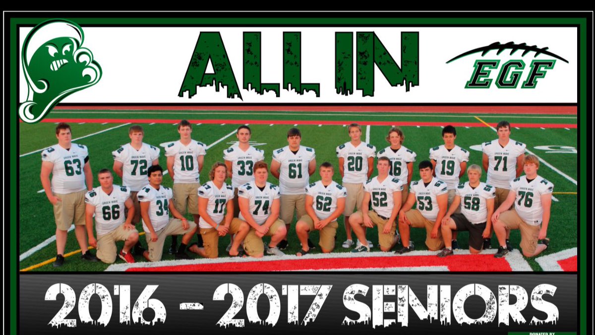 EGFFootball's tweet photo. The 2016-2017 senior class! https://t.co/L8rbCqmY3K
