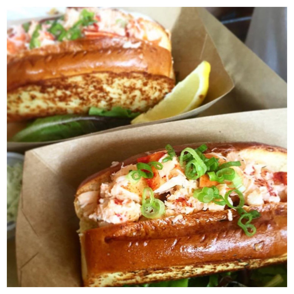 lobsternbeer's tweet photo. What’s better than a #LobsterRoll? TWO lobster rolls!! https://t.co/HKVBpZ3lAo