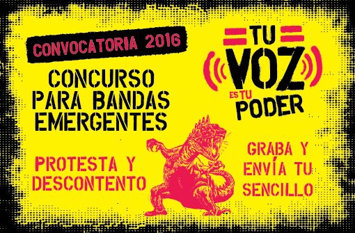 ¡Aún tienes tiempo! Hasta mañana podrás inscribirte en nuestro concurso #TuVozEsTuPoder ¡Porque tu voz nunca la podrán callar! #Venezuela