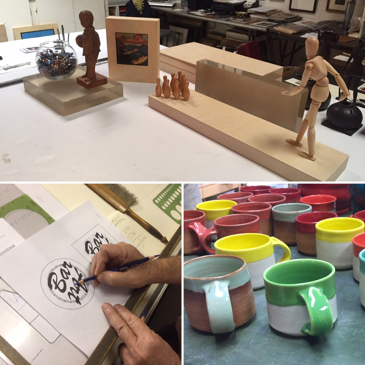 AndazScottsdale's tweet photo. Thanks to our friends at Cattle Track for creating our Art Bar coasters, coffee cups, and mid-century bowling desk top! https://t.co/KHPWs0Hvt1