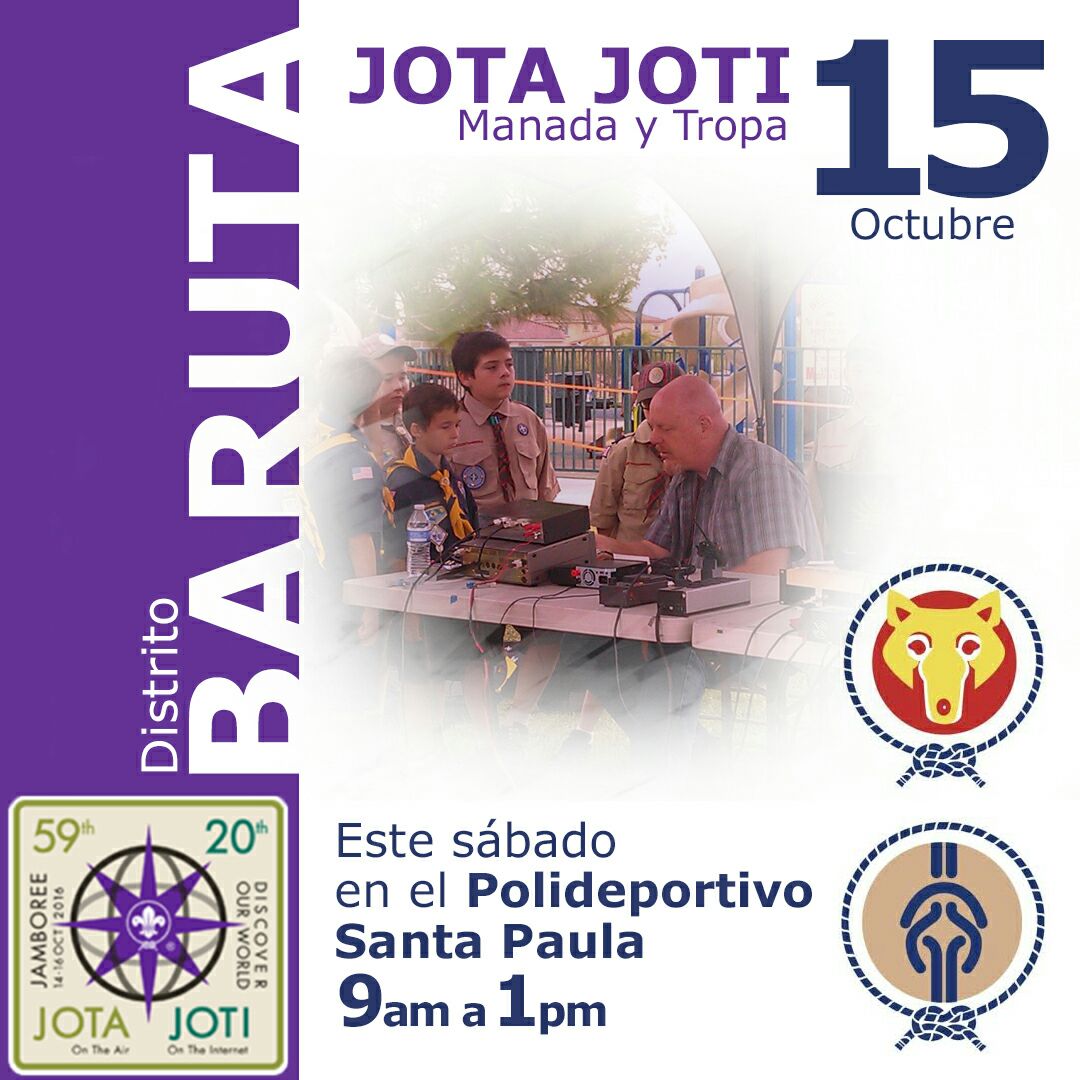 ScoutsDIPAHO's tweet photo. Ya listos para participar en este Jota-Joti 2016 @InfoBaruta #JotaJoti #JotaJotiVe #DistritoBaruta https://t.co/Bwxlc3ynmO