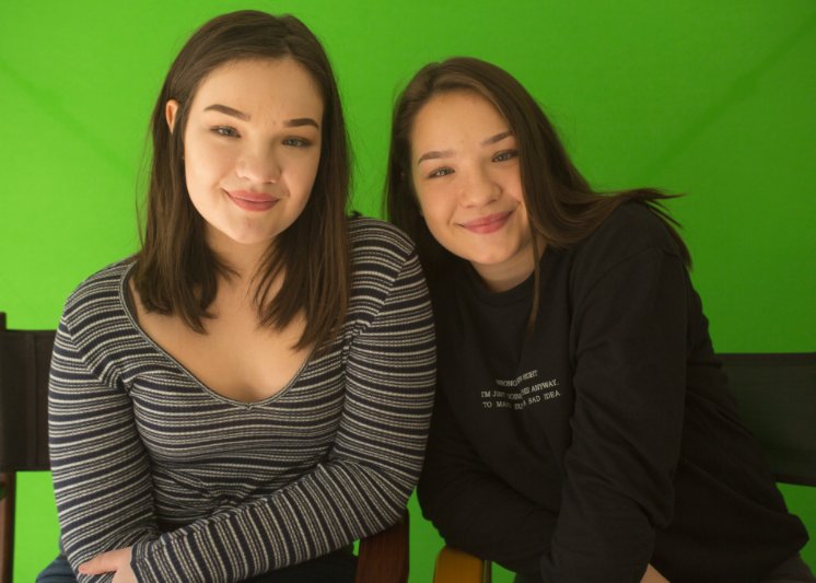 OfficialAutumnP's tweet photo. A little green screen action for Another Day in Paradise -- @ADIPmovie 
Get tickets to the film! https://t.co/AegkyO7Vym  #ThePattersonTwins https://t.co/WkBqdTEbz4