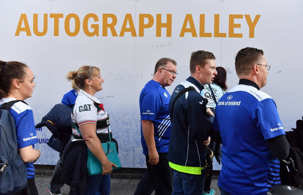 leinsterrugby's tweet photo. In case you've never heard of #AutographAlley, we have it at every #RDSArena game and it's a lot of fun... https://t.co/fR9mYsdMOE