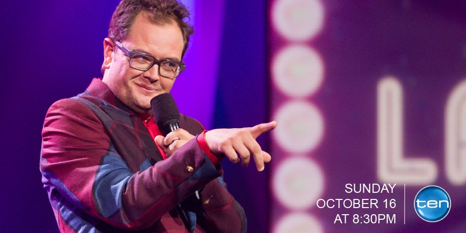 justforlaughs's tweet image. See you Sunday night @AlanCarr!
8:30pm on @channelten in Australia 🇦🇺