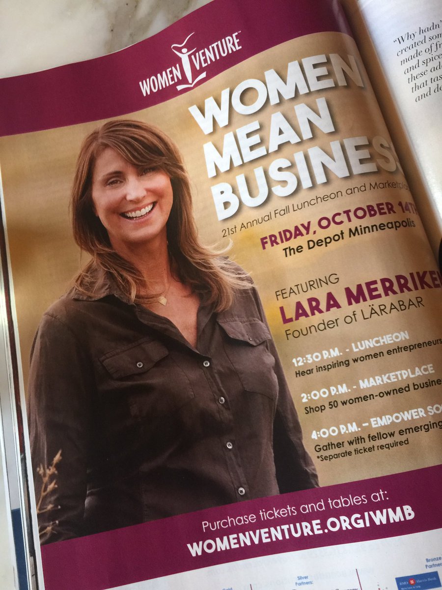 kimpelcottage's tweet photo. Inspired by a great @WomenVenture #WMB2016 luncheon today - thx 2 @mnnicespice! @larabar https://t.co/9H4Zc7ObWw