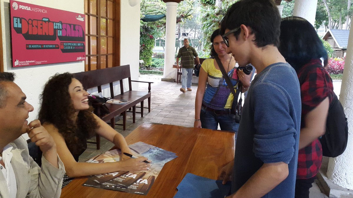 PDVSALaEstancia's tweet photo. @_DanielaBueno, protagonista de #Maisanta, visita nuestra #SedeCcs y comparte con los amantes del cine venezolano https://t.co/34hi0mGbsL