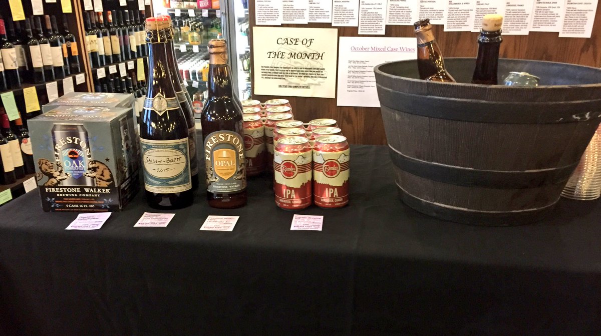 HorizonKyle's tweet photo. Come visit me @deVineWinesEDM before the games tonight &amp; get some great brews from @FirestoneWalker @Boulevard_Beer @BomberBrewing #YEG https://t.co/tY5qqwg78f