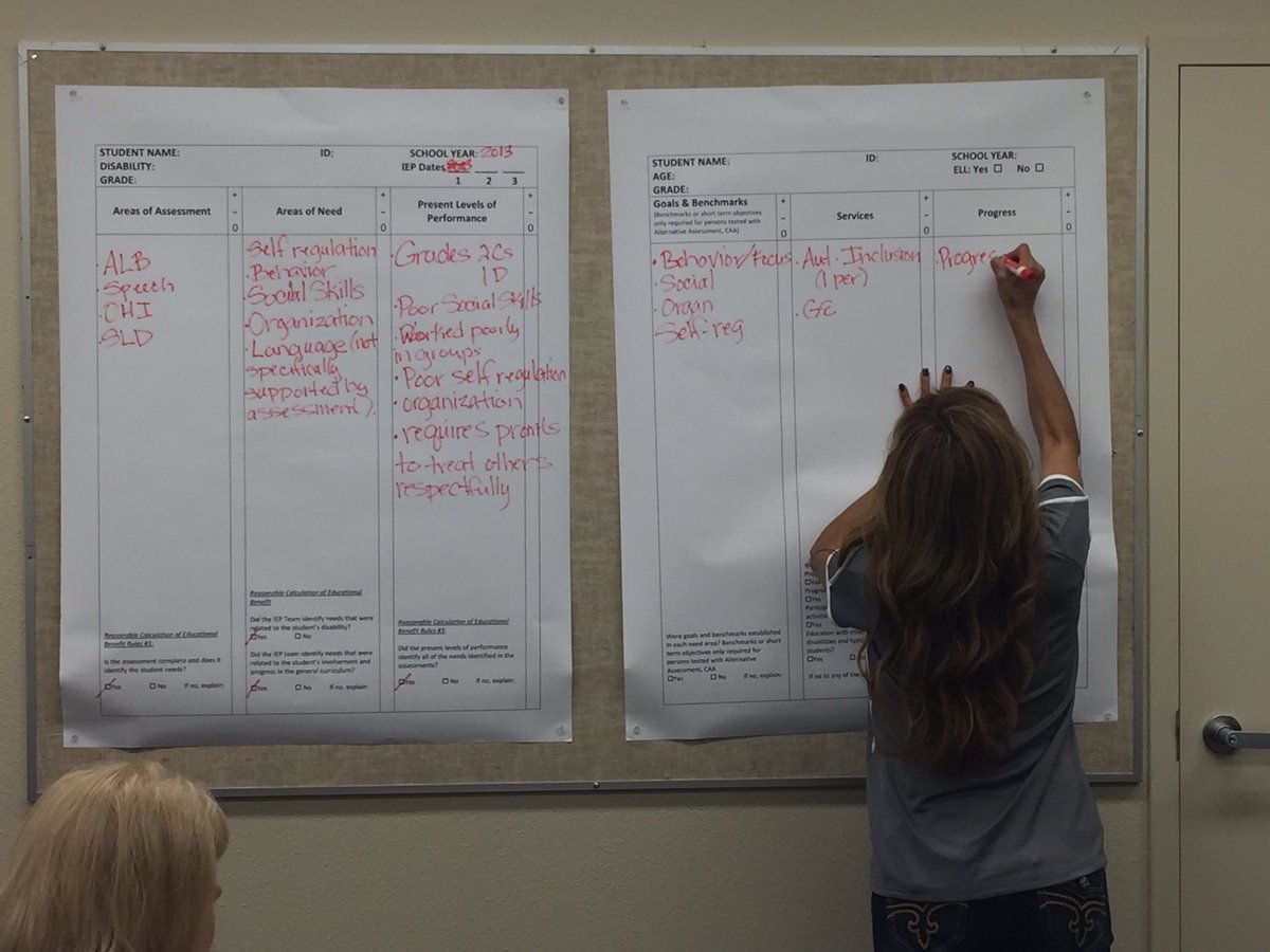 Special Education staff <a href="/fresnounified/">Fresno Unified</a> collaboratively learning about educational benefit. Great Team!!!