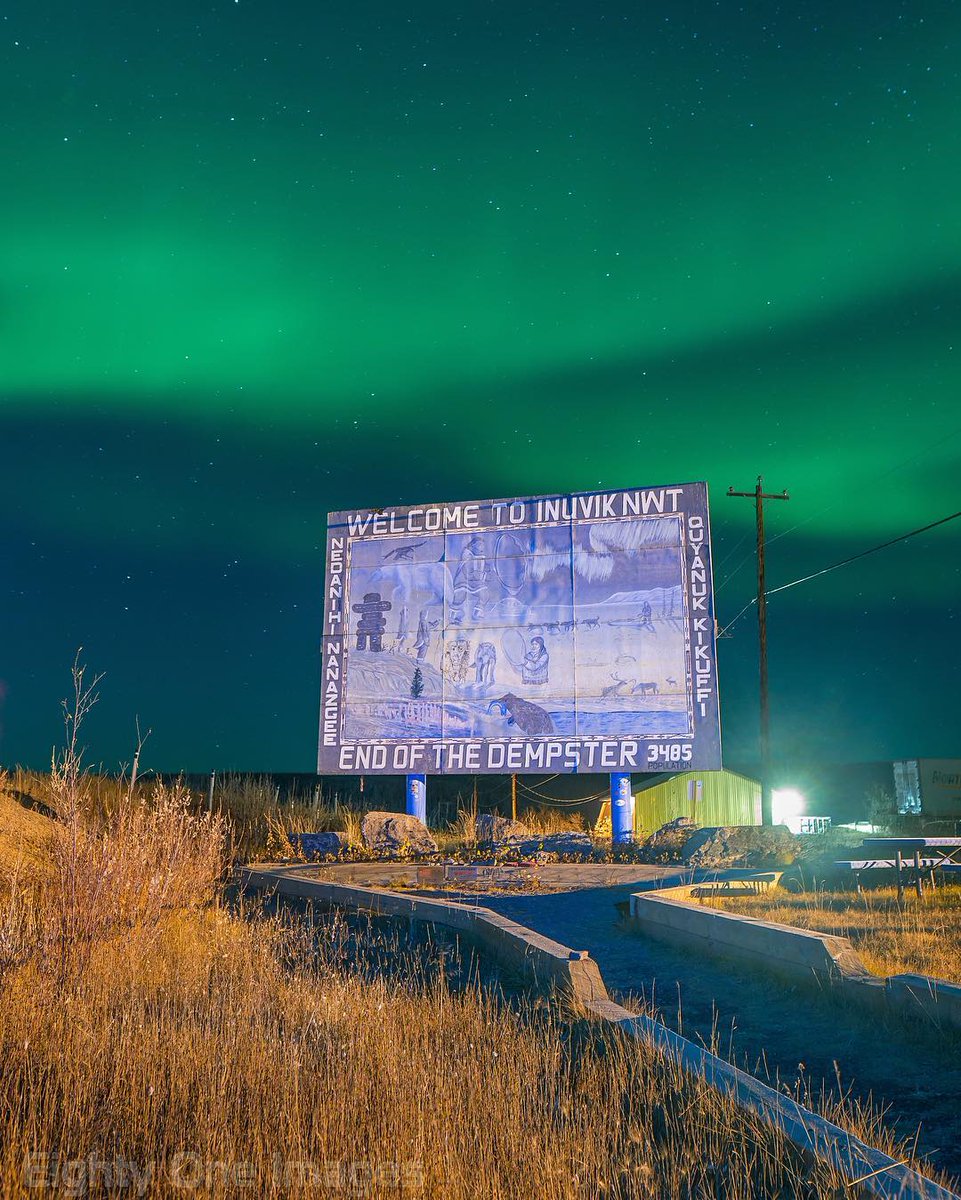 InuvikTourism's tweet photo. Inuvik may be the end of the #Dempster, but it's not the end of your #adventure! #DestinationInuvik (Photo: eighty_one_images, IG) https://t.co/SKkPKuf6dE