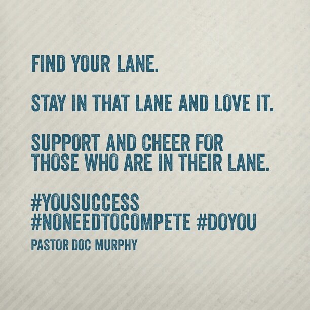 creativeapostl's tweet photo. Find your lane. Stay in it and love it. Support and cheer for those who are in Their lane. #yousuccess #noneedtocompete #doyou https://t.co/9UshEjmbP7