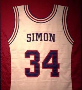 JavierJMorales's tweet photo. No. 34 worn by @milessimon won't be worn again. Deservedly so. #FinalFourMVP #ArizonaWildcats https://t.co/D4lcIZXa1o