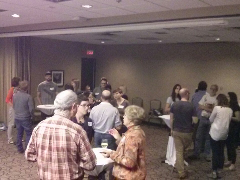 OntInsects2016's tweet image. #OntInsects2016 mixer underway!