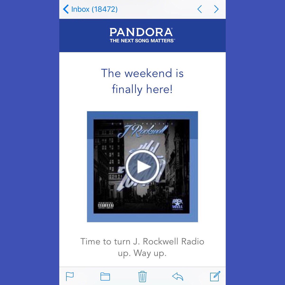 J_Rockwell4's tweet photo. #Pandora #JRockwellRadio #TurnItUp #AllTheWayUp https://t.co/llRqTwmVHw