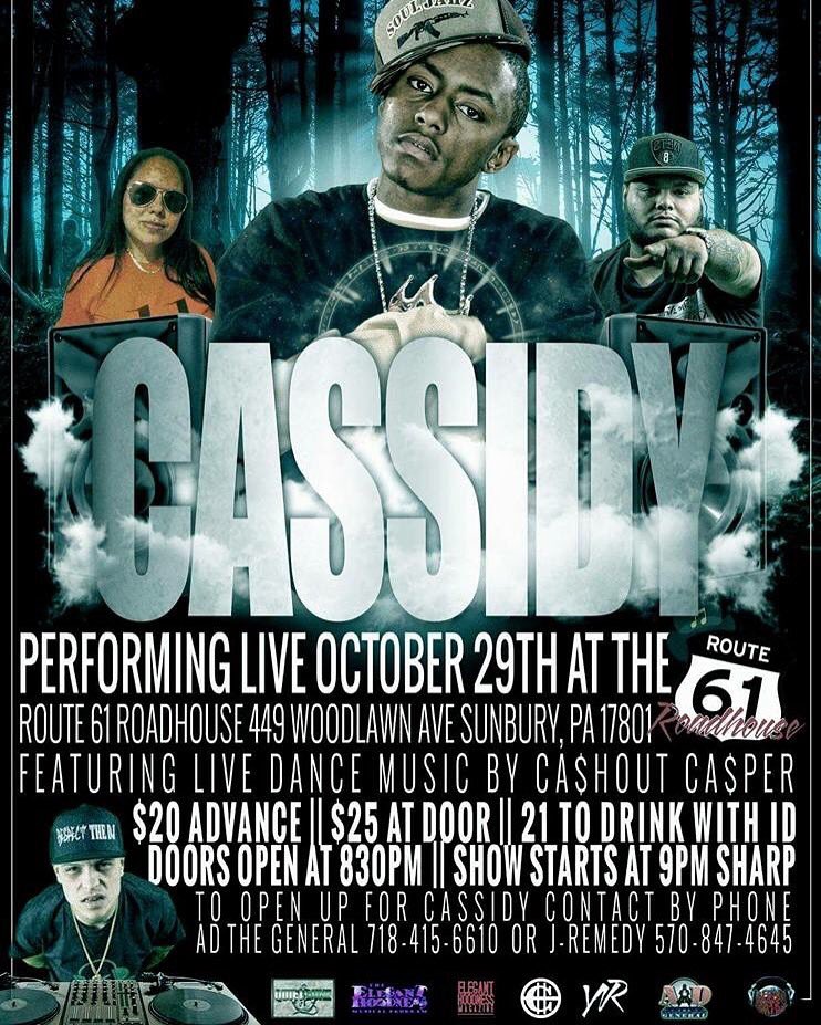 CashOutCasper's tweet photo. #Oct29th Pop Out &amp; PullUp! We Bringing @CASSIDY_LARSINY 2 #Sunbury Pa! @jremedyynr @ADTHEGENERAL #RespectTheDJ 💯🔊🔌🎥🎤 https://t.co/IiJGiChIyU