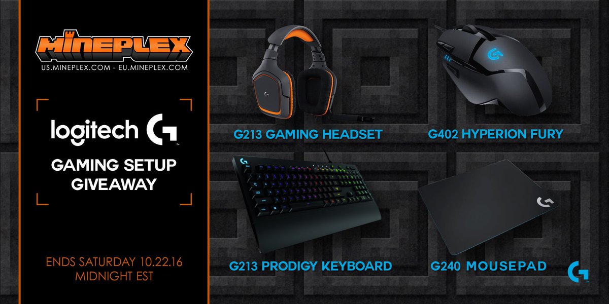 SallyGreenGamer's tweet image. Follow&amp;amp;RT to enter to win a FULL GAMING SET-UP! Powered by @Mineplex &amp;amp; @LogitechG More info: goo.gl/ZcOca2 ends 10/22/16