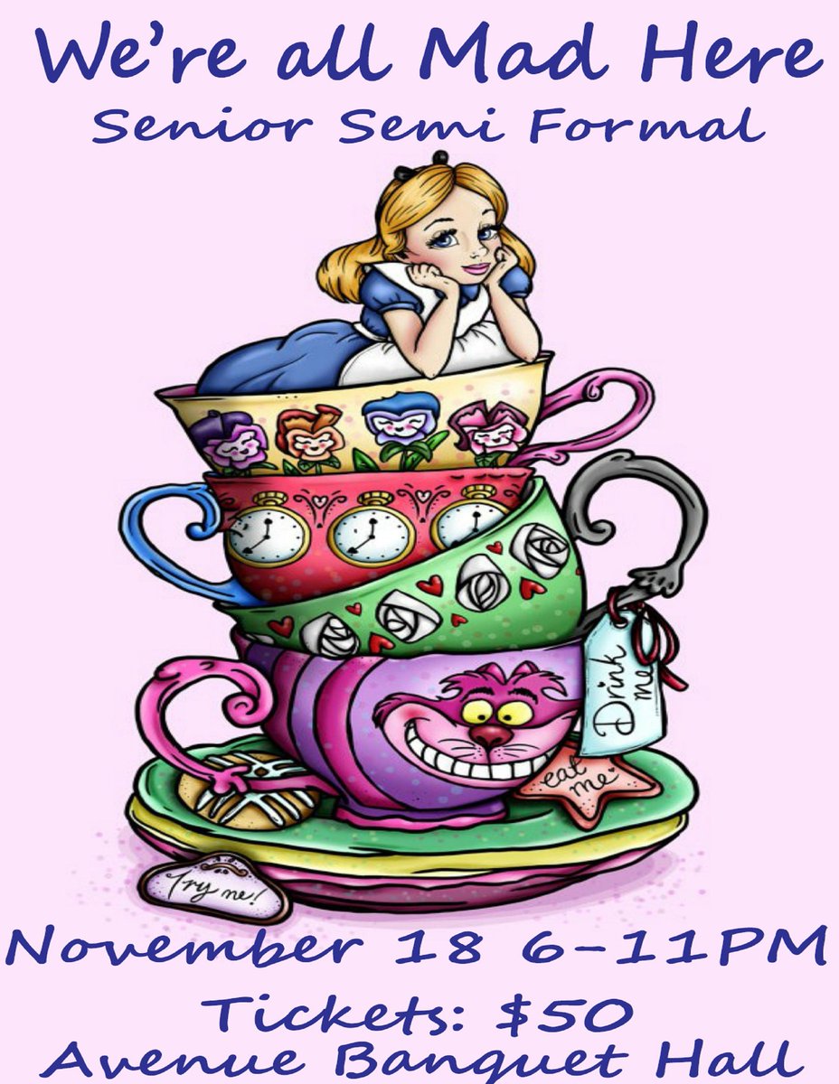 CarterCouncil's tweet photo. The news is out! Ticket sales begin this Monday October 14, and continue for the remainder of the week, in the lobby at lunch! #SeniorSemi16 https://t.co/AObrpfRMIr