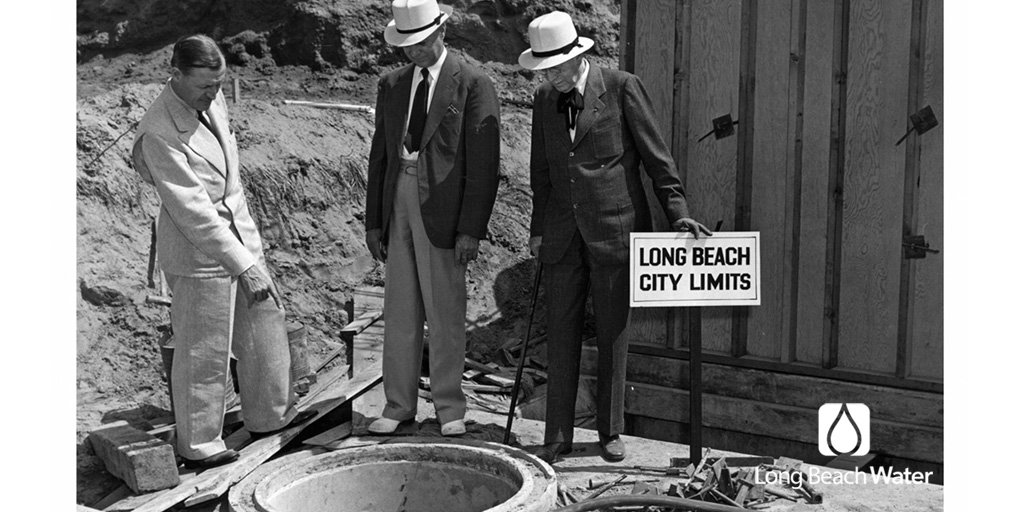 LBUtilities's tweet photo. One of the first #lbwater wells; 100+ years later, we have 28 wells that provide the most of our exceptional drinking water! #1930s #history https://t.co/4aDZu4MHej