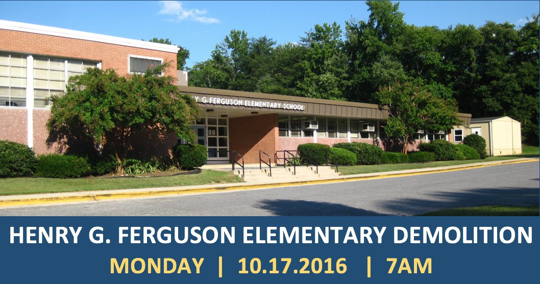 Accokeek Academy on Twitter "Goodbye Henry G. Ferguson Elementary
