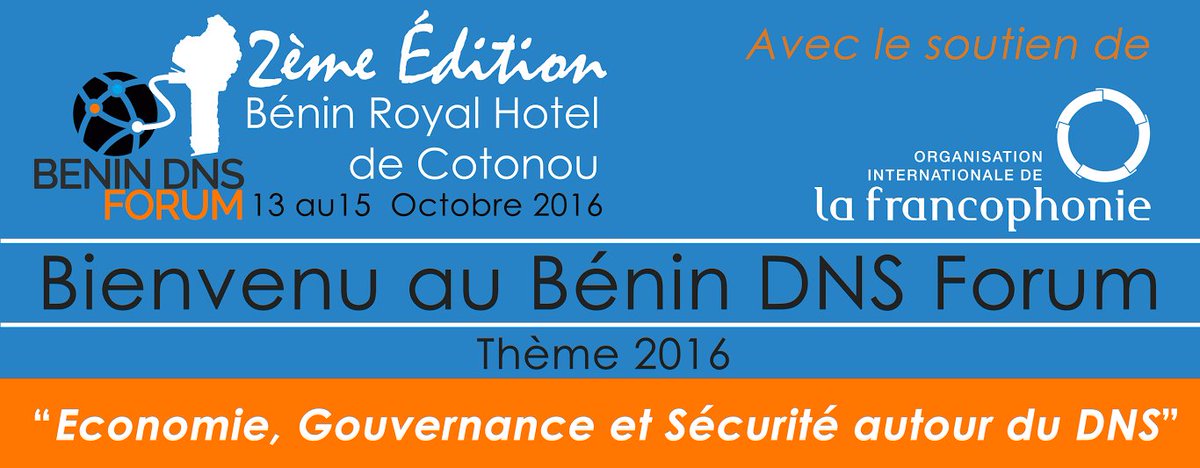 benindnsforum's tweet photo. C'est le JJ: Participez au #BéninDNS Forum 2016!
Tout sur Gouvernance, Sécurité, Economie,...autour du DNS au #Bénin https://t.co/Fif4LS0KsT https://t.co/6THbV17XOX