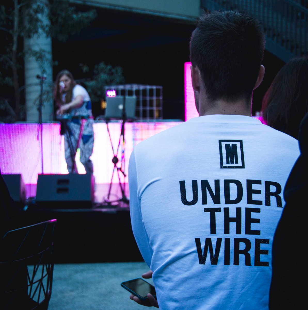 MonashUni's tweet photo. Last chance: Immerse yourself in the sights &amp; sounds of @melbfestival #UndertheWire tonight from 5pm, Caulfield. https://t.co/gOCXDT9HKH https://t.co/1LgZKDBlME
