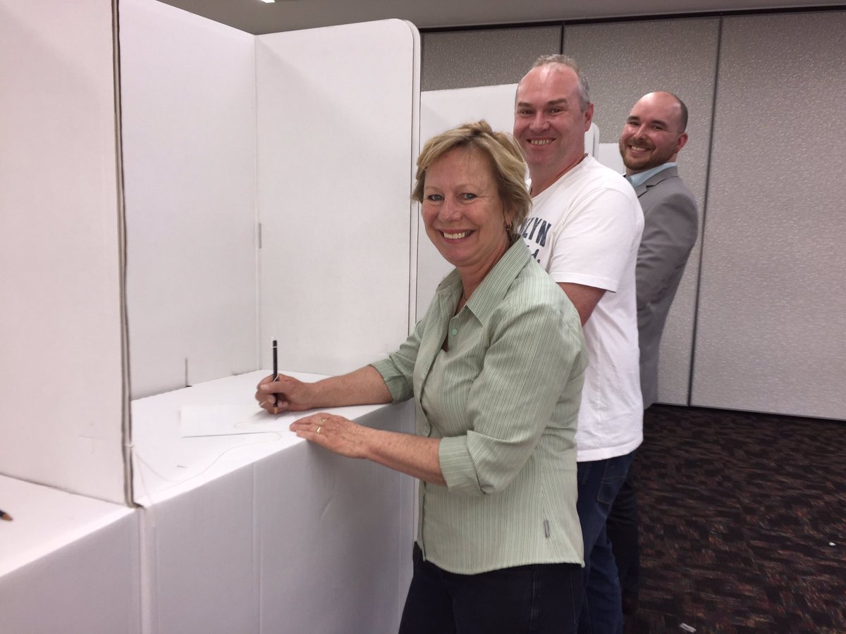 GreensACT's tweet photo. Our amazing Yerrabi team led by @VerWens are voting! #CommunityFirst #actvotes https://t.co/mXq7thMIdr