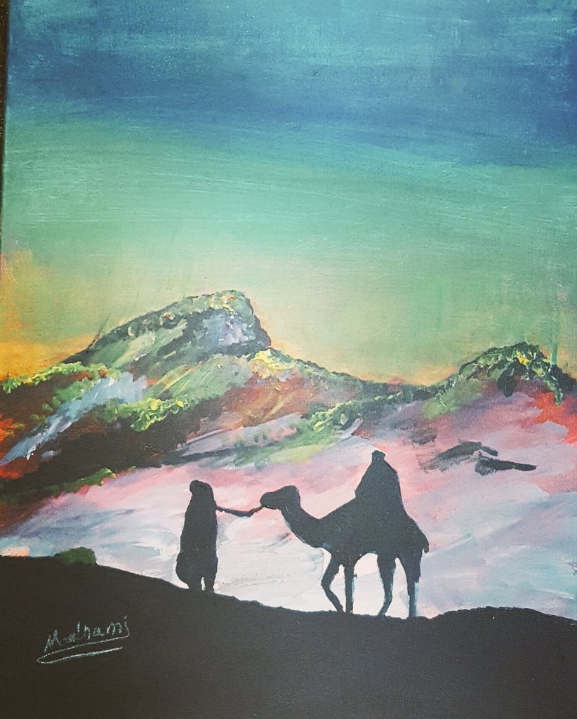 alnammi's tweet image. رسم بالاوان المائيه