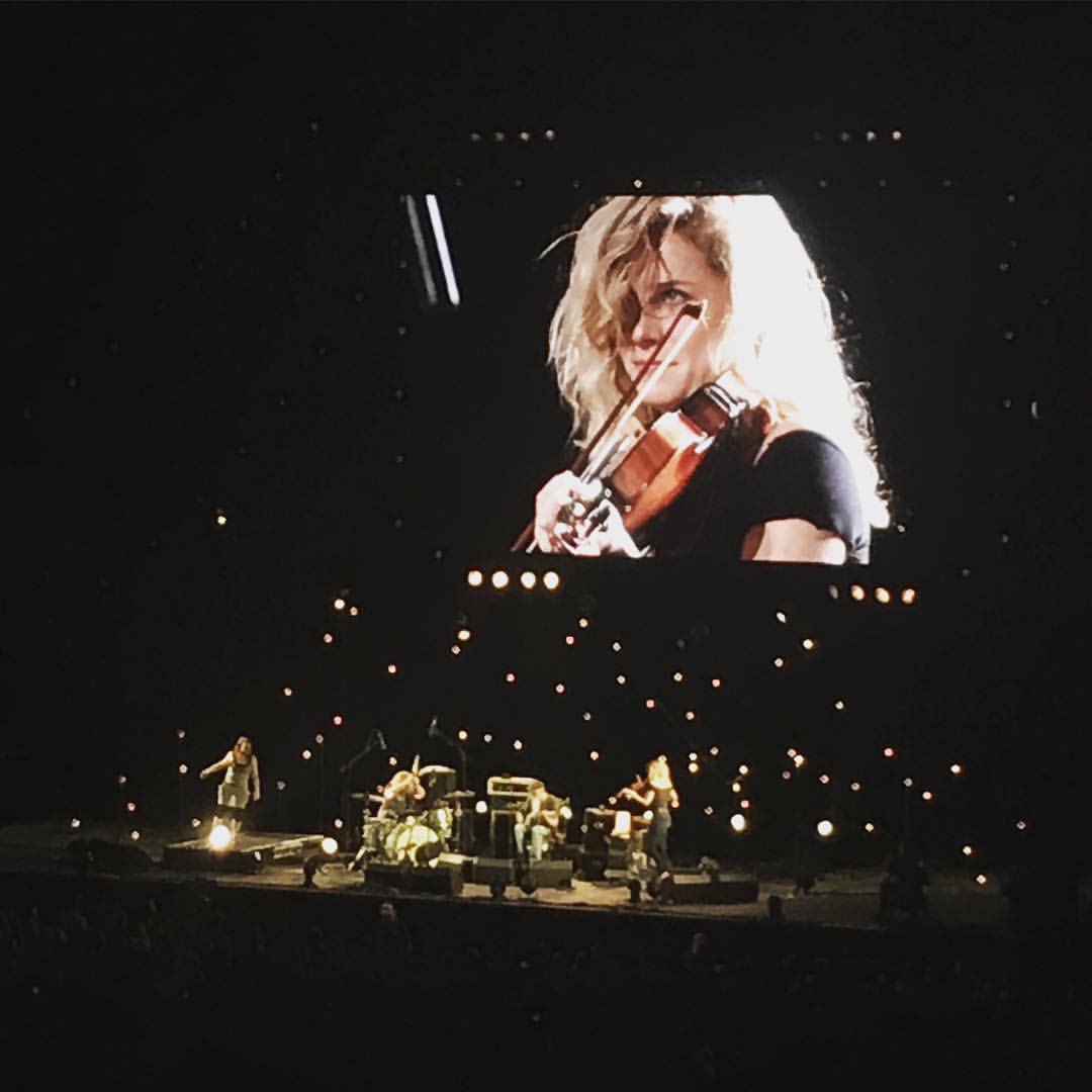 Look, it's only our old fiddle player Georgina rocking Wembley!