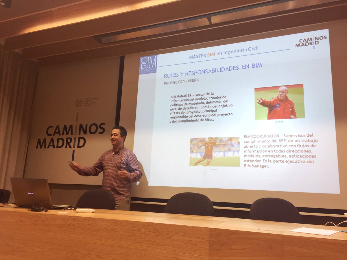 CivilandBIM's tweet photo. Hoy tenemos a Alfonso Naranjo de Wisebuild explicándonos los roles y responsabilidades #BIM https://t.co/loJTD9PHIU