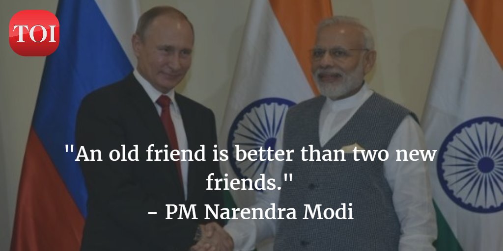 timesofindia's tweet photo. Happening now: PM @narendramodi and Russian President #VladimirPutin are addressing a joint press meet. https://t.co/LG9b1n38Gp