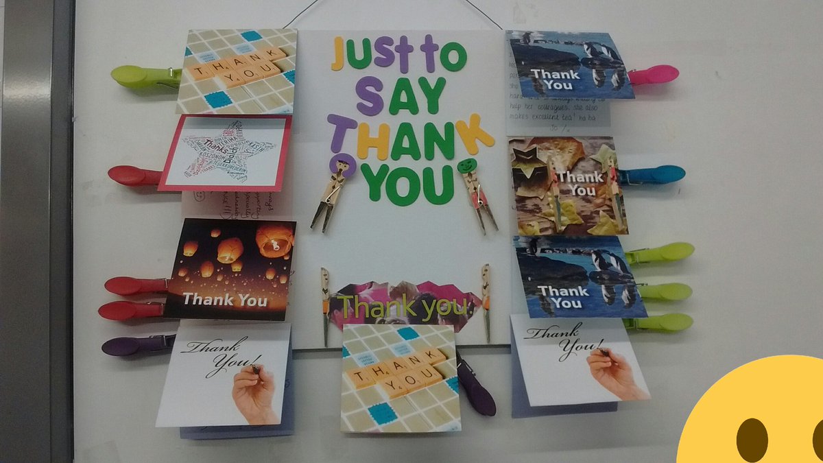 Today is the best day at Holyhead . Yes!!!   Received four thank you cards from my team.   Raj.