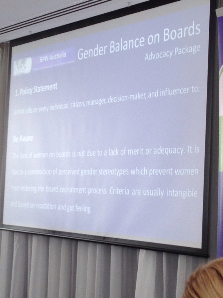 Caroline Bayliss (@baylisscaroline) on Twitter photo Excited by launch of <a href="/BPWAustralia/">BPW Australia</a> Gender Equality on Boards campaign at #bpwaconf2016. <a href="/BPWMelb/">BPW Melbourne</a> is ready to assist! Excited by launch of <a href="/BPWAustralia/">BPW Australia</a> Gender Equality on Boards campaign at #bpwaconf2016. <a href="/BPWMelb/">BPW Melbourne</a> is ready to assist!