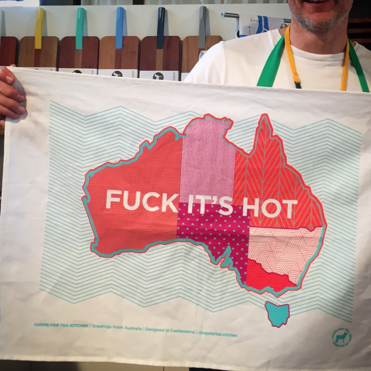 Today's best seller <a href="/_finderskeepers/">Finders Keepers</a> #teatowel #fuckitshot mention 'lambchops' and get 10% off our market prices. #chopsfortea #melbourne
