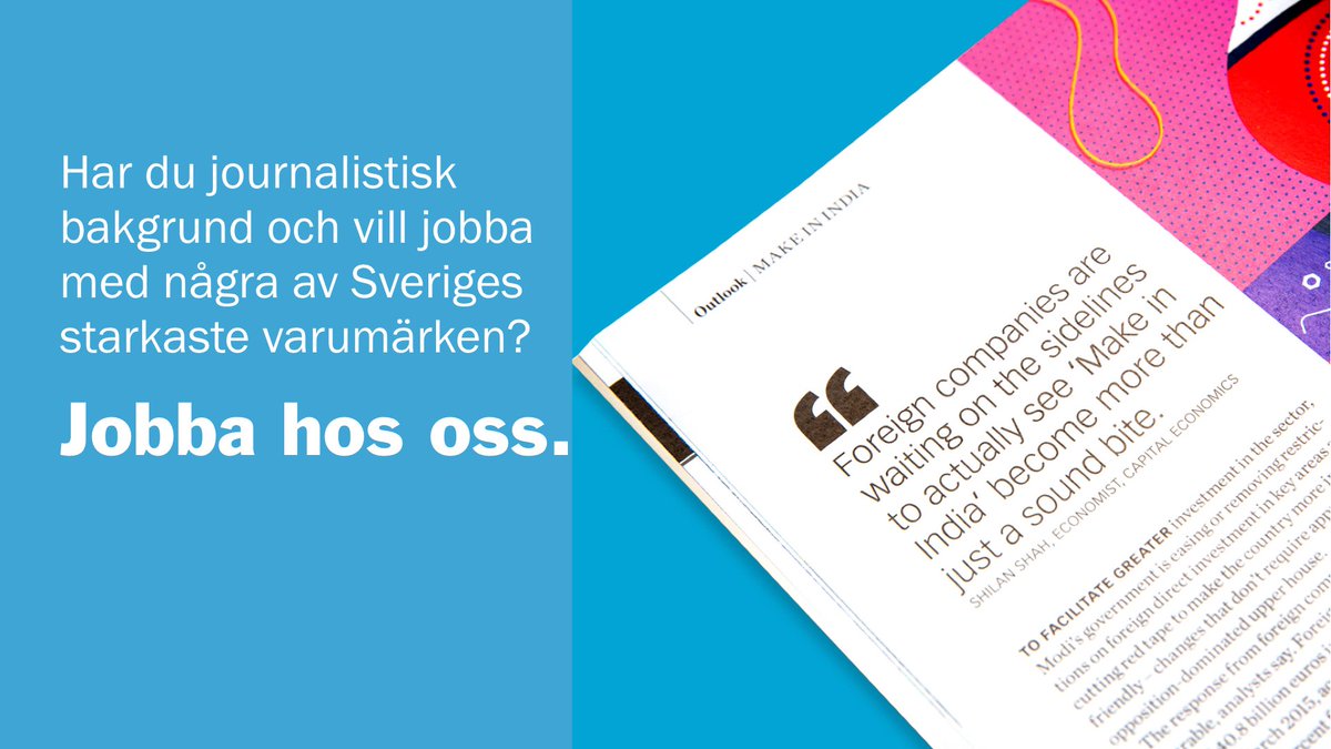 Jobba på sveriges smartaste contentbyrå. buff.ly/2dbxU4f #nyttjobb #mediejobb