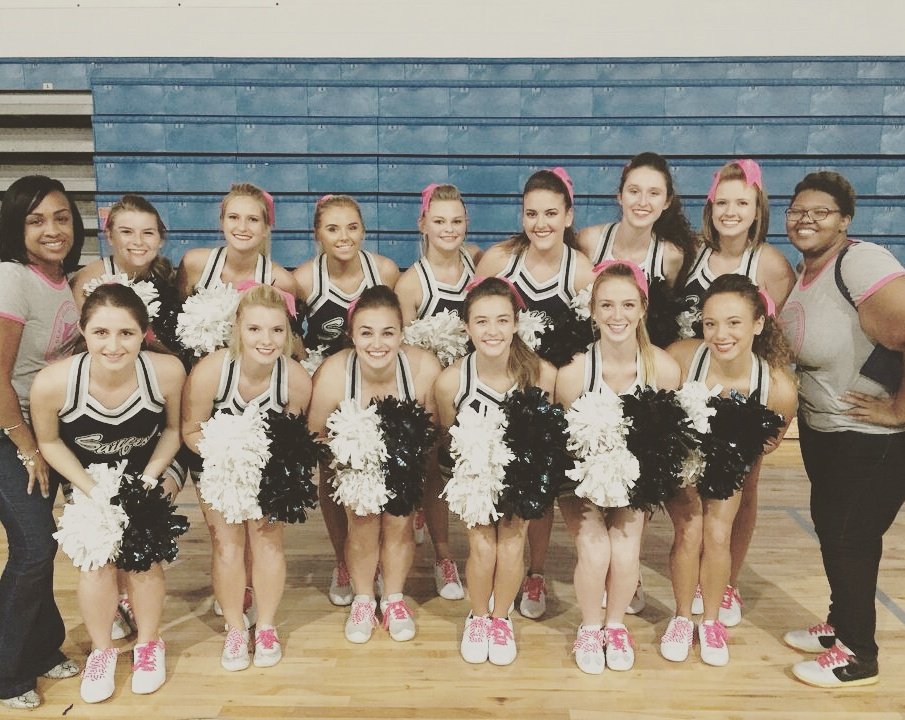 PBACheerleaders's tweet photo. Introducing your 2016-2017 Sailfish Cheerleaders #PinkForTheCure #BreastCancerAwarenessMonth #CheerLikeAFish https://t.co/dc6D2P78px