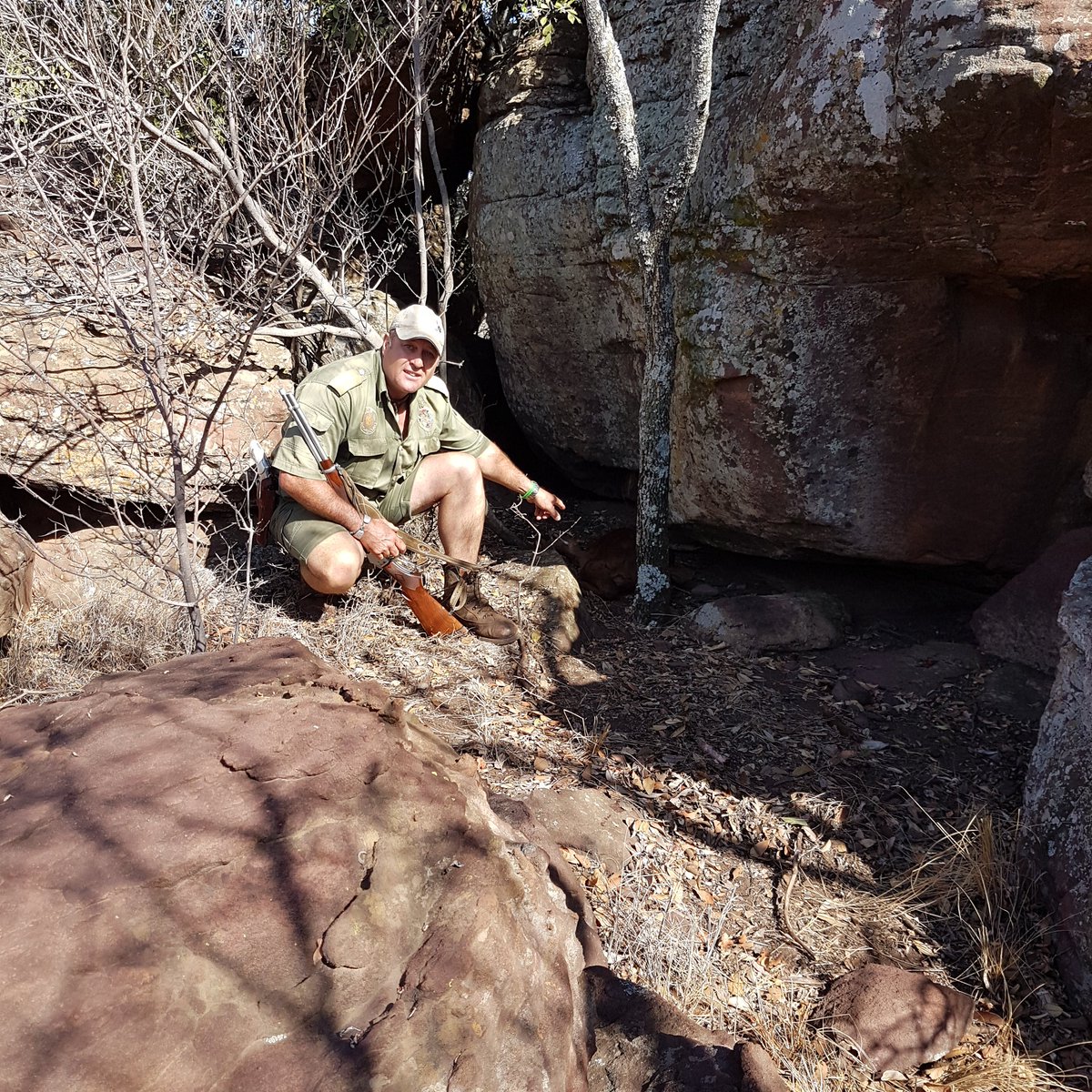 LeopardCon's tweet image. We found a calf that had been taken by a leopard in the near vercinity.