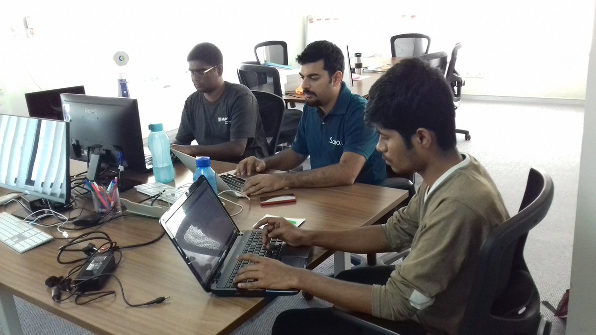 SahajSoftware's tweet photo. #36hoursofcode  #hackathon #devday the #coding  begins. From #beacons to #imagerecognition and #MachineLearning  #hacks underway! https://t.co/s4HeJJ0a11