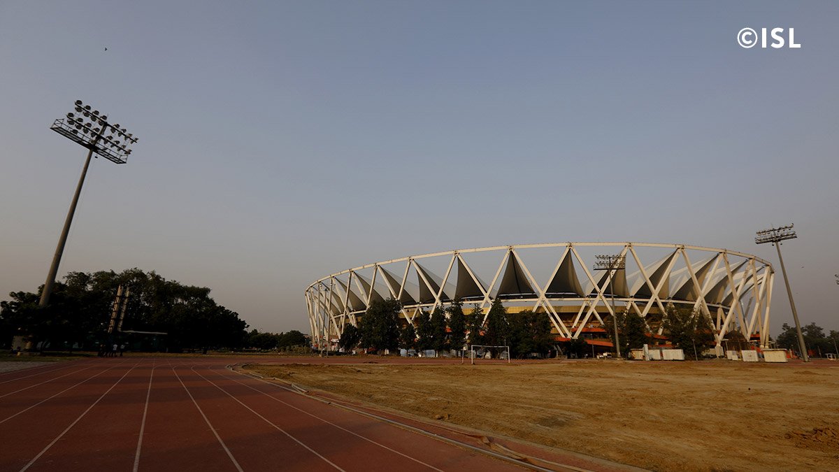 The Jawaharlal Nehru Stadium in Delhi is ready for it's first game in #HeroISL 2016! #DELvNEU #LetsFootball https://t.co/iKzHWGU6en