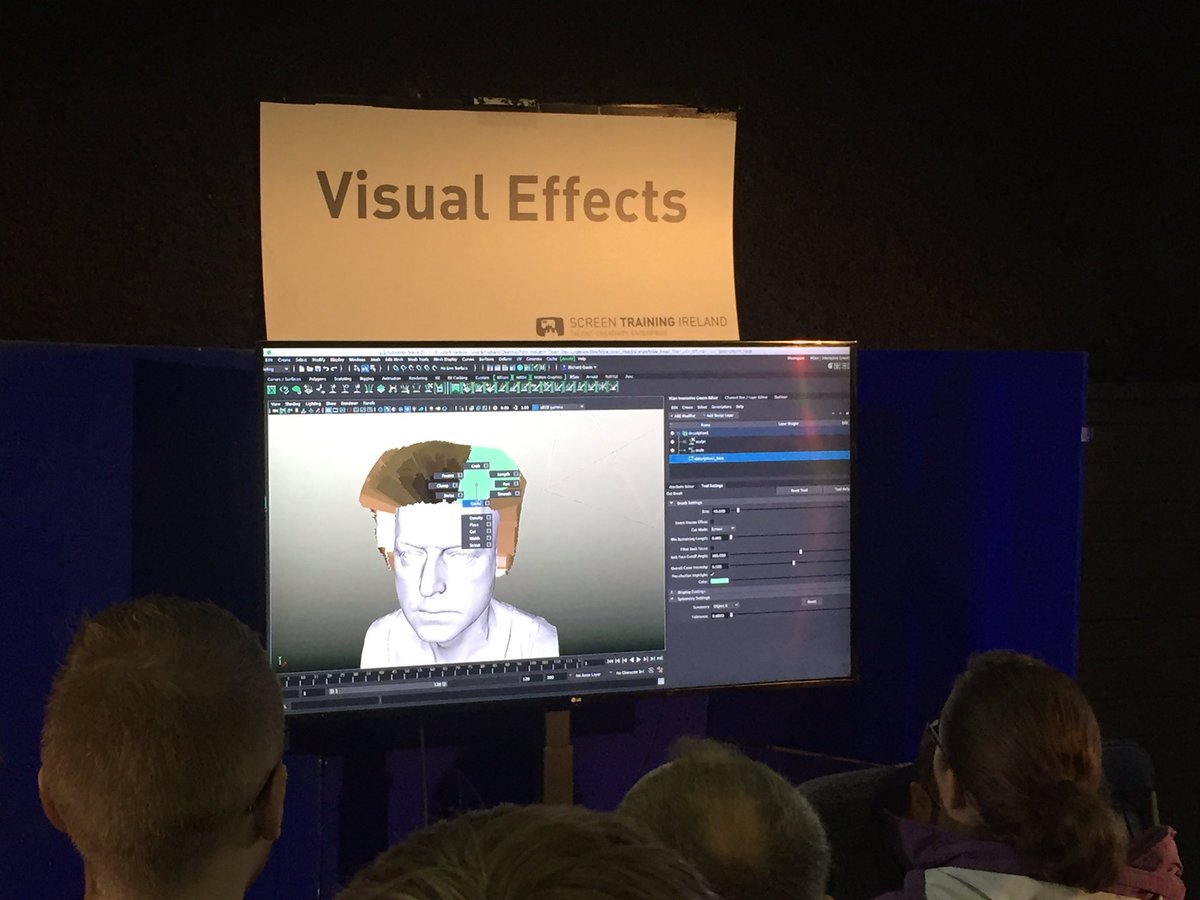 DaveyHiggins's tweet photo. Great demo about visual effects and digital careers in filmmaking happening right now @screentraining #FilmLimerick https://t.co/k7eMjuQB0d