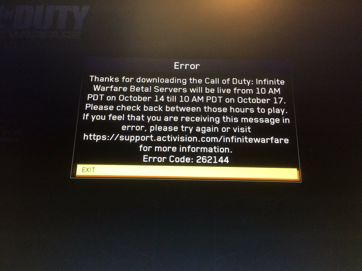 COYI_LAD's tweet photo. @ATVIAssist still getting this and cannot connect to online. https://t.co/x46NVyfIhE