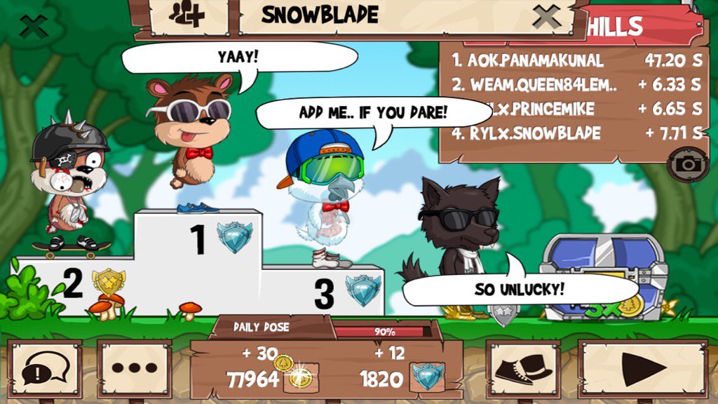 PanamaKunal's tweet photo. Get on my level, son! #funrun2 #Queen84Lemonade #PRINCEMIKE #Snowblade https://t.co/oC3LTzhFsy