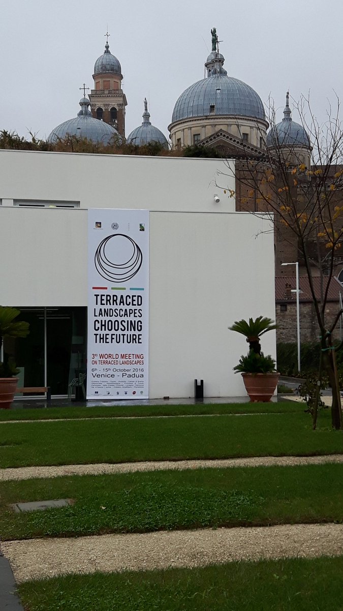 TerracedLand's tweet photo. 3rd Terraced Landscapes World Meeting last day
Corazzari @RegioneVeneto recalls importance of terrace sys to reduce hydrogeo risks #ITLA2016 https://t.co/BXD3QR0NFf