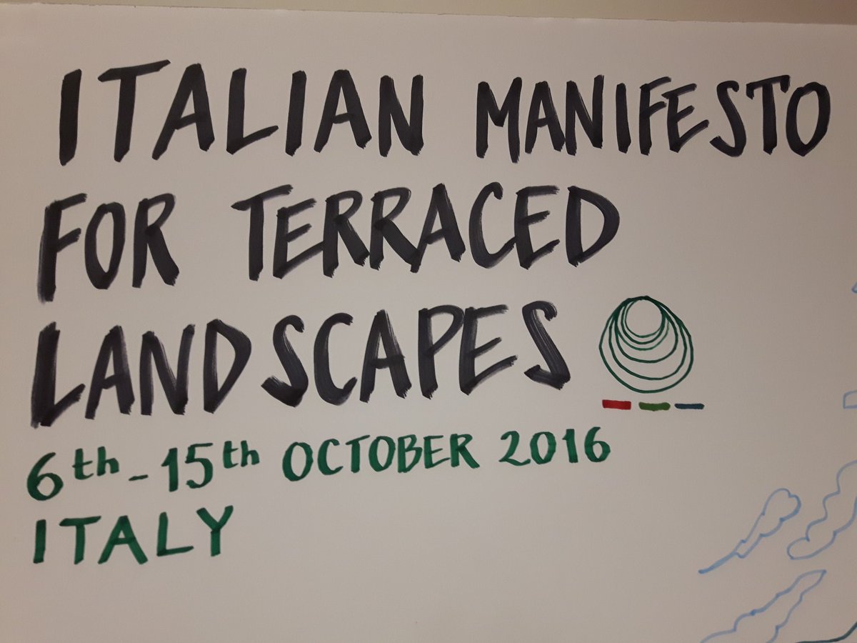 TerracedLand's tweet photo. Terraced Landscapes relate hydrogeological system bw wilderness &amp; cities
Amazing challenges for #choosingthefuture #ITLA2016  #TLmanifesto https://t.co/bx4HxBcFU2