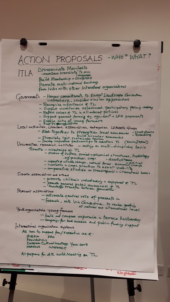 TerracedLand's tweet photo. Terraced Landscapes relate hydrogeological system bw wilderness &amp; cities
Amazing challenges for #choosingthefuture #ITLA2016  #TLmanifesto https://t.co/bx4HxBcFU2