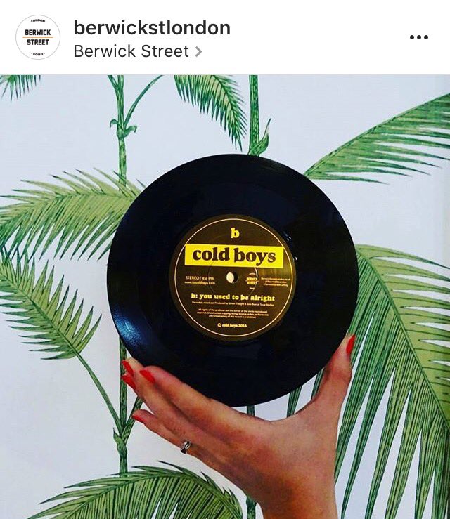 itscoldboys's tweet photo. Out in #london today are ya? Get over to #berwickstreet to pick up our #vinyl for a fiver > https://t.co/5bT2n8TEgz https://t.co/ykUEO97M0m