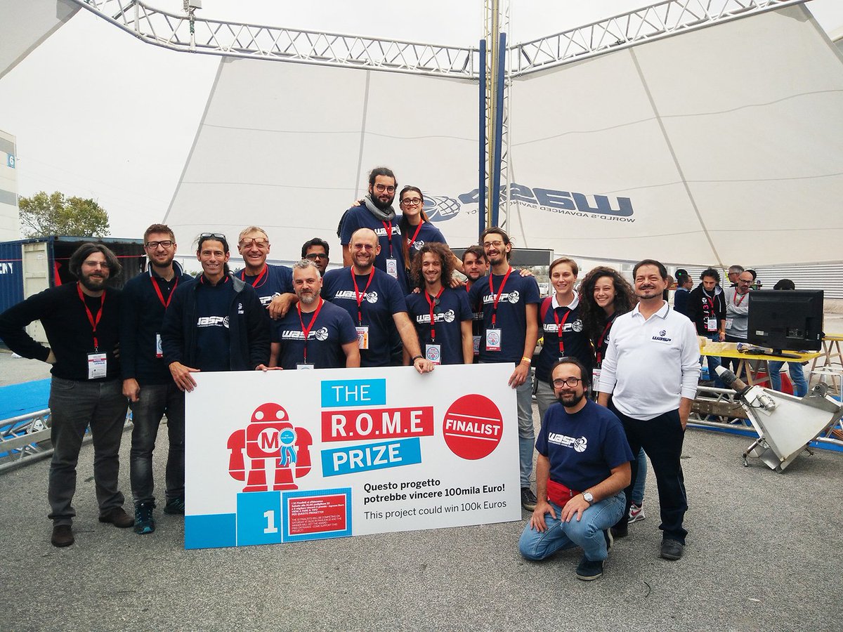 3dwasp's tweet photo. FINALISTS! #wasproject #wasp3d #stampa3d #MFR16 #makereconomy https://t.co/J1Chki29M2